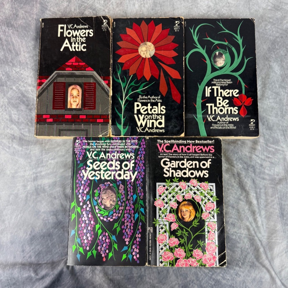 Flowers in the Attic Series V.C. Andrews 5 Vintage Gothic Horror Paperbacks